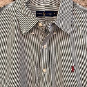 Ralph Lauren blue/white striped dress shirt